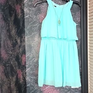 BCX girl teal dress size 14 barely worn